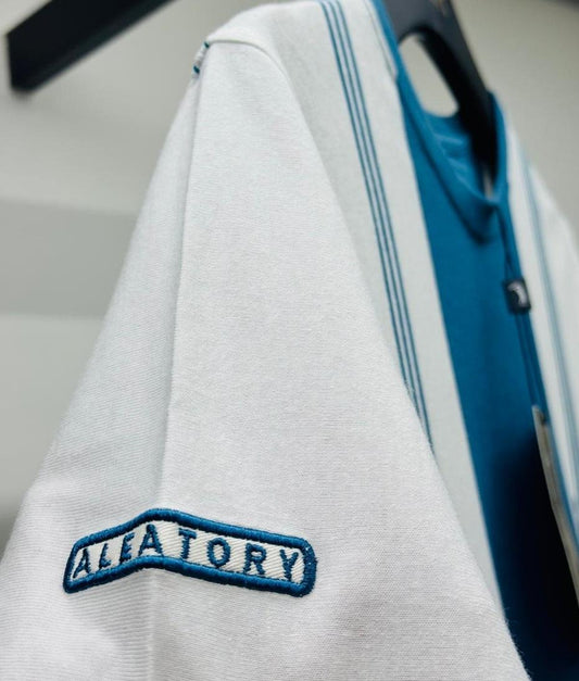 Camiseta Aleatory Original Listrada - Azul e Branco