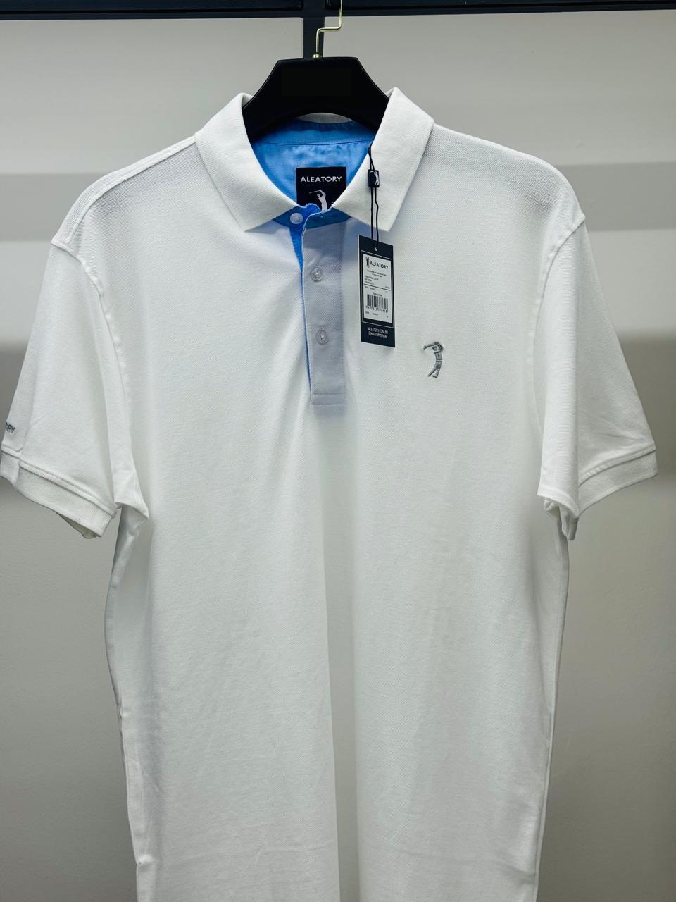 Camisa Polo Aleatory Lisa - Branco