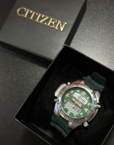 Relógio Citizen Aqualand Promaster - Prata e Verde