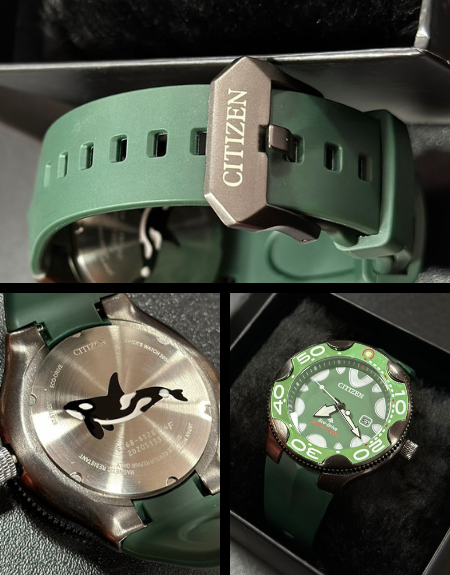 Relógio Citizen Promaster Diver Eco-Drive Orca - Verde