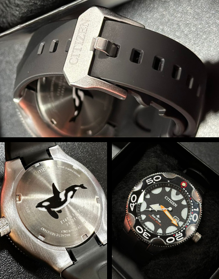 Relógio Citizen Promaster Diver Eco-Drive Orca - Preto