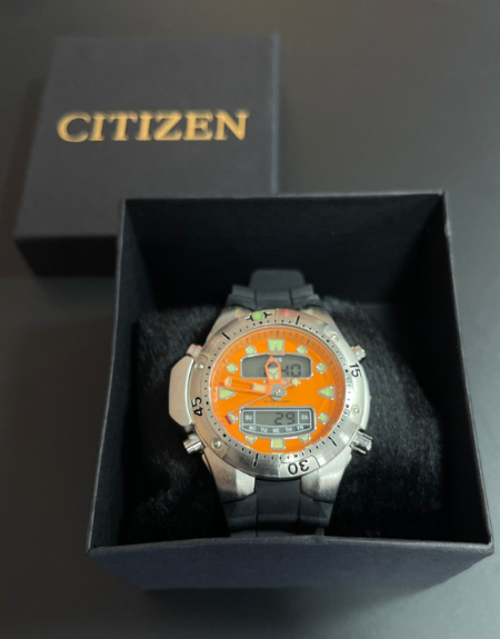 Relógio Citizen Aqualand- Laranja