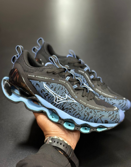Tênis Mizuno Wave Prophecy 13 - Preto/Azul