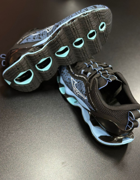Tênis Mizuno Wave Prophecy 13 - Preto/Azul