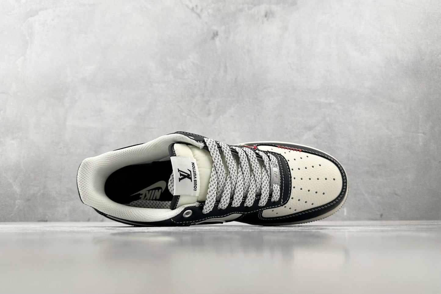 Tênis Nike Air Force 1 Low x Louis Vuitton (Curated by Nigo) - Virgil Black & White