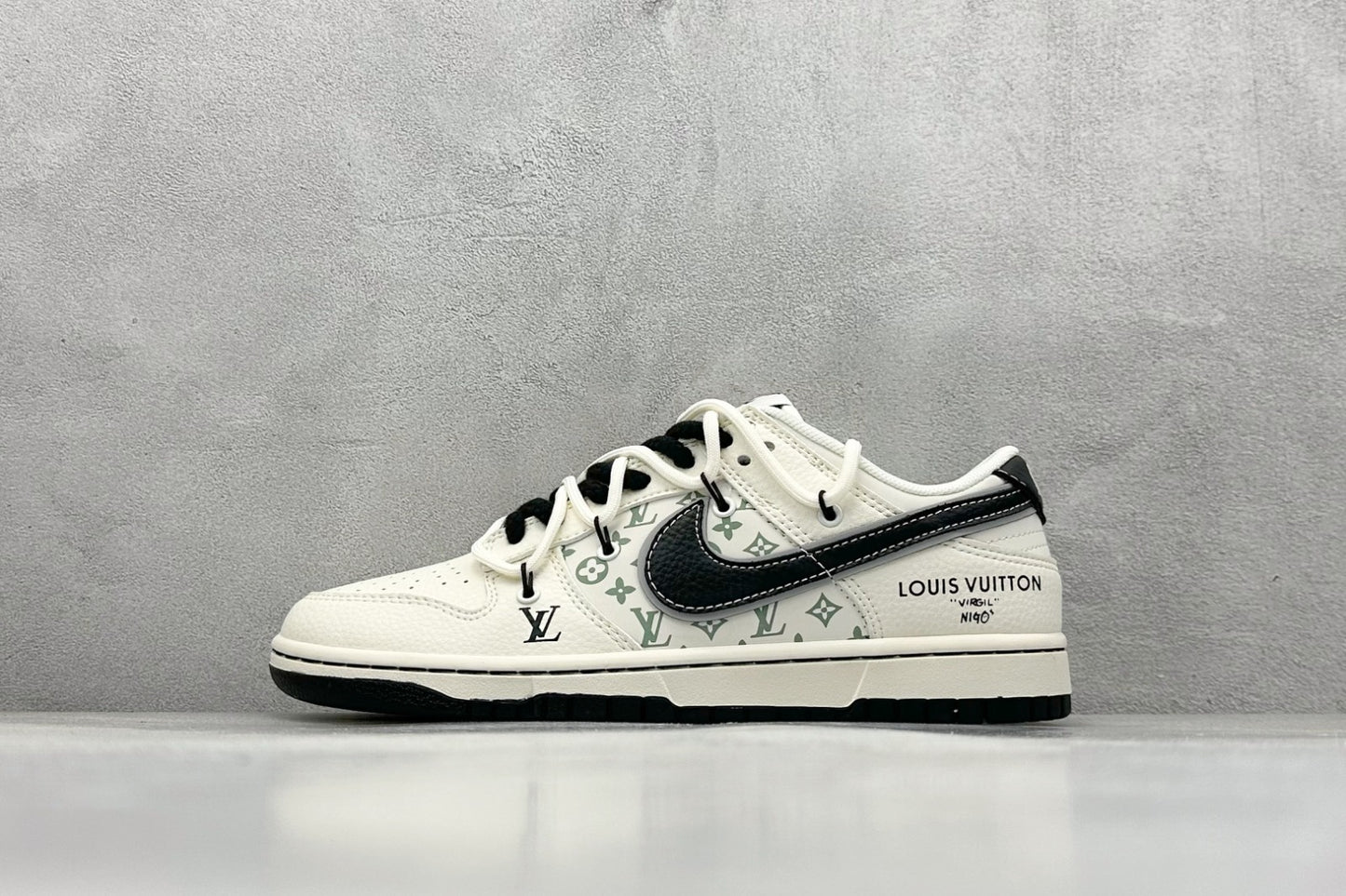 Tênis Nike Dunk Low x Louis Vuitton "Virgil & Nigo" – Monogram Shadow Edition