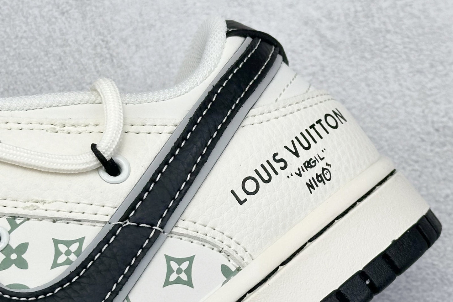 Tênis Nike Dunk Low x Louis Vuitton "Virgil & Nigo" – Monogram Shadow Edition