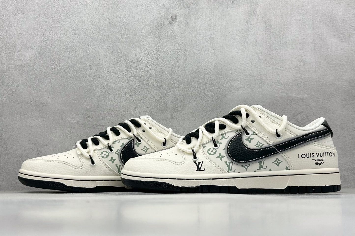 Tênis Nike Dunk Low x Louis Vuitton "Virgil & Nigo" – Monogram Shadow Edition