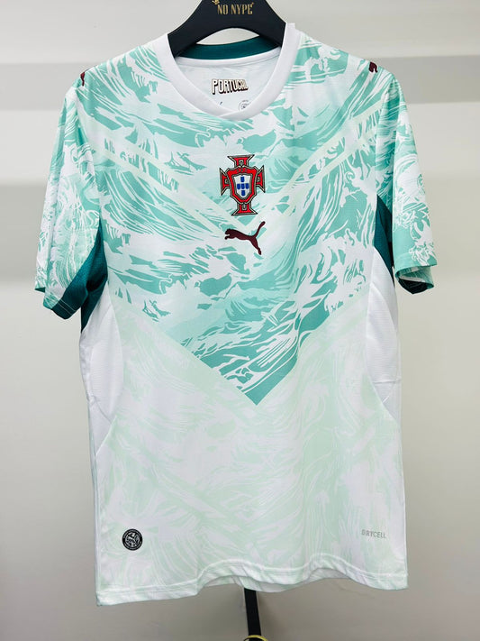 Camisa Seleção de Portugal - Copa do Mundo 2026  - Modelo Torcedor - Verde e Branco