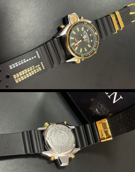Relógio Citizen Aqualand Promaster - Preto com Prata e Dourado