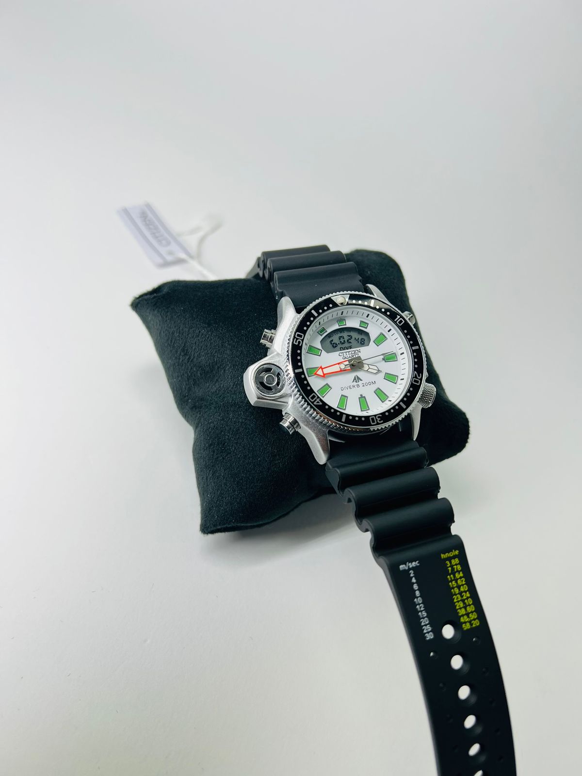Relógio Citizen Aqualand Série Prata - Branco e Preto