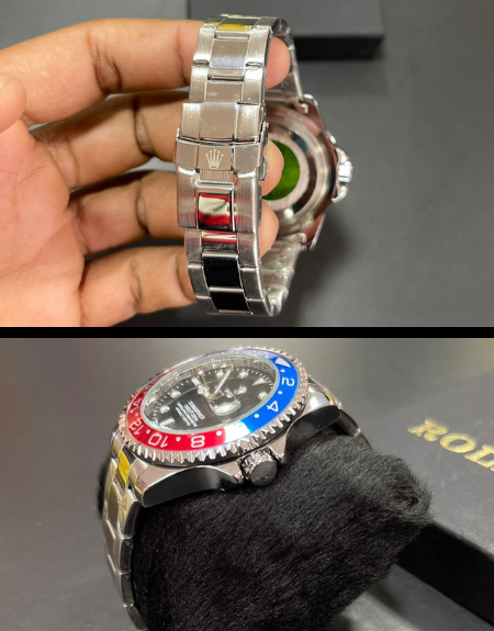 Relógio Rolex Submariner - Azul e Vermelho