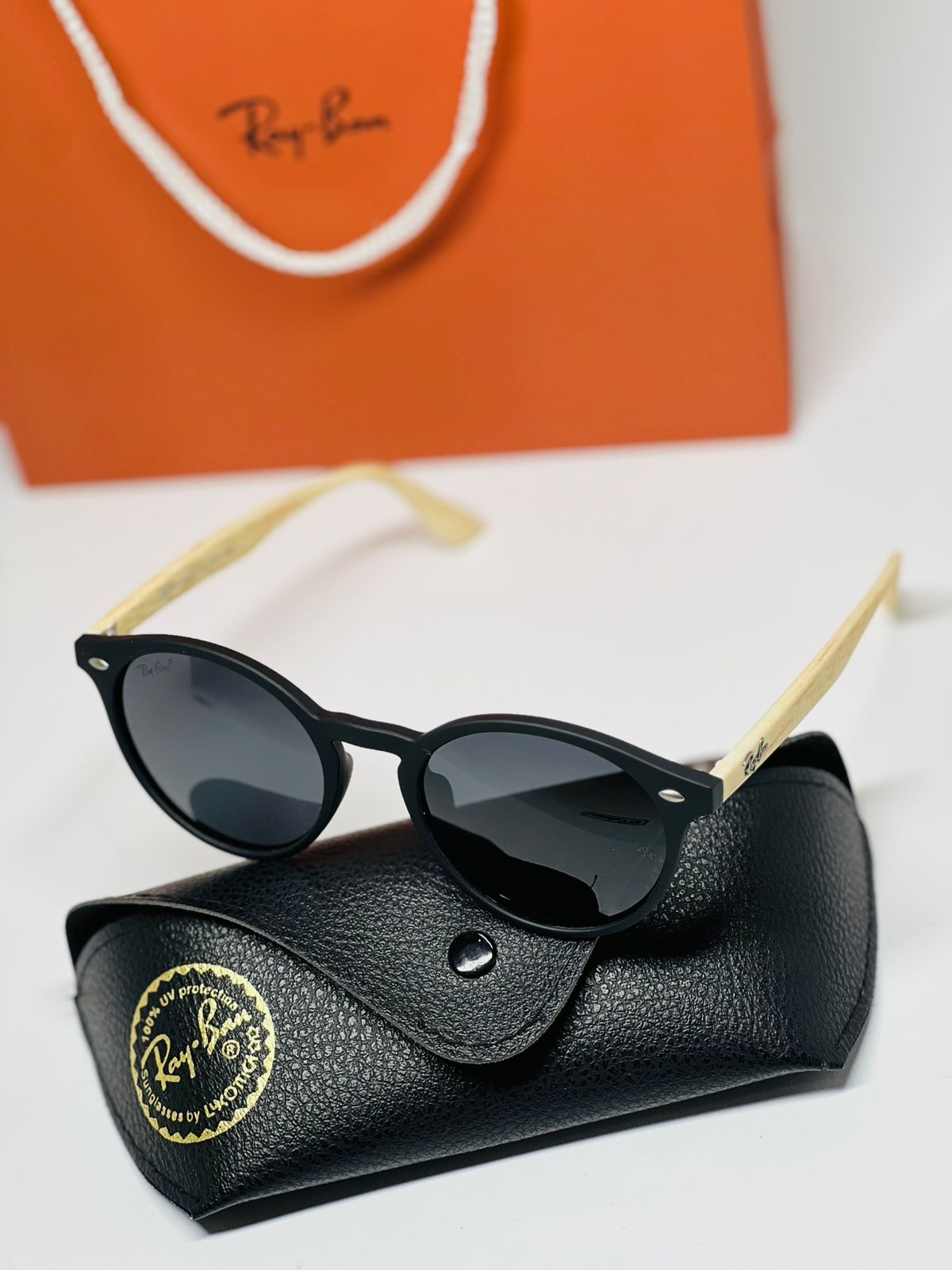 Óculos de Sol Ray-Ban - Redondo - Preto