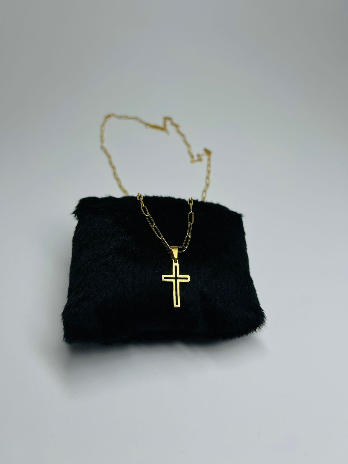 Corrente Cartier  - Banhada ouro 18k - Crucifixo