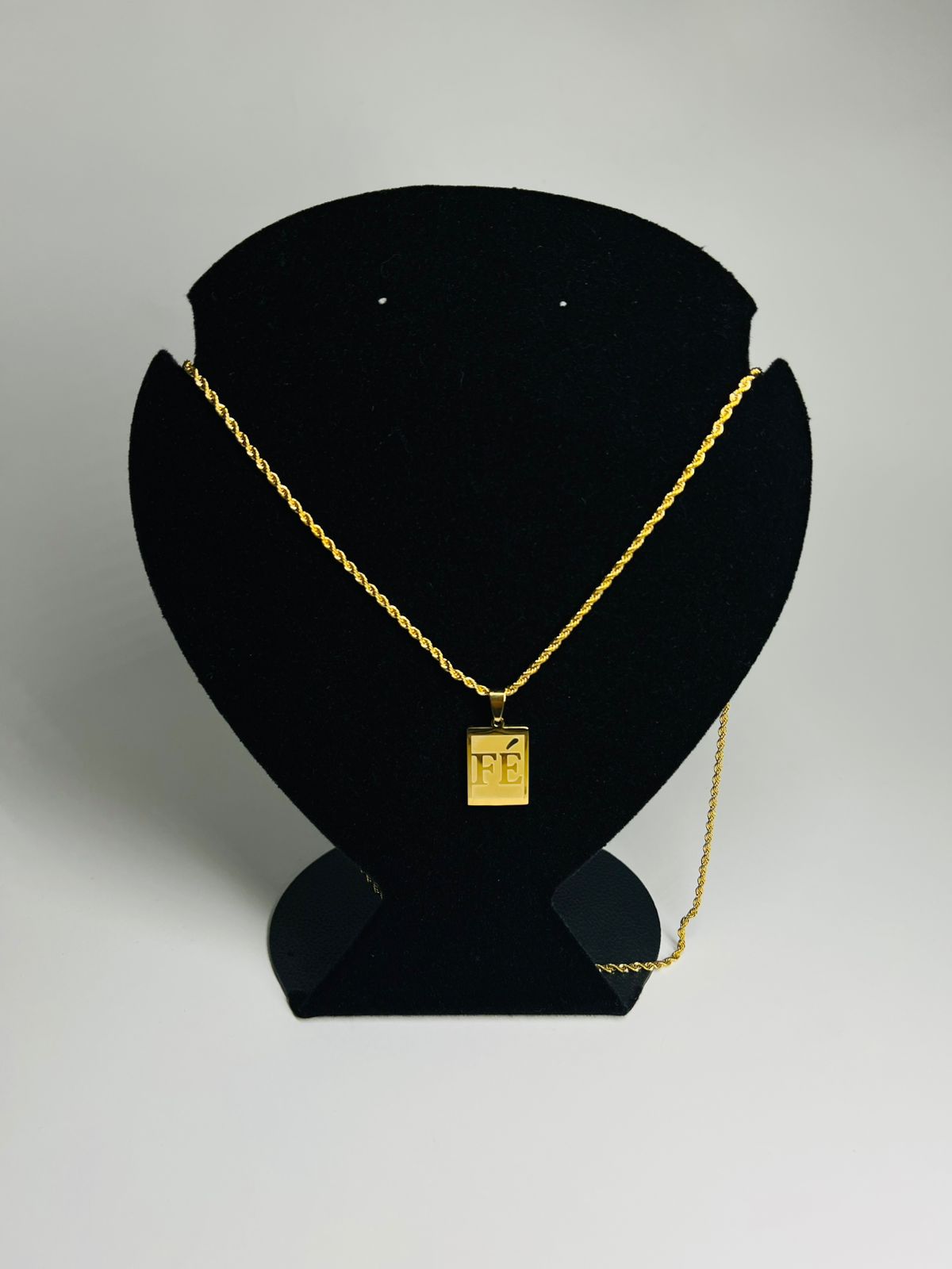Corrente Cordão Baiano   - Banhada ouro 18k - Fé