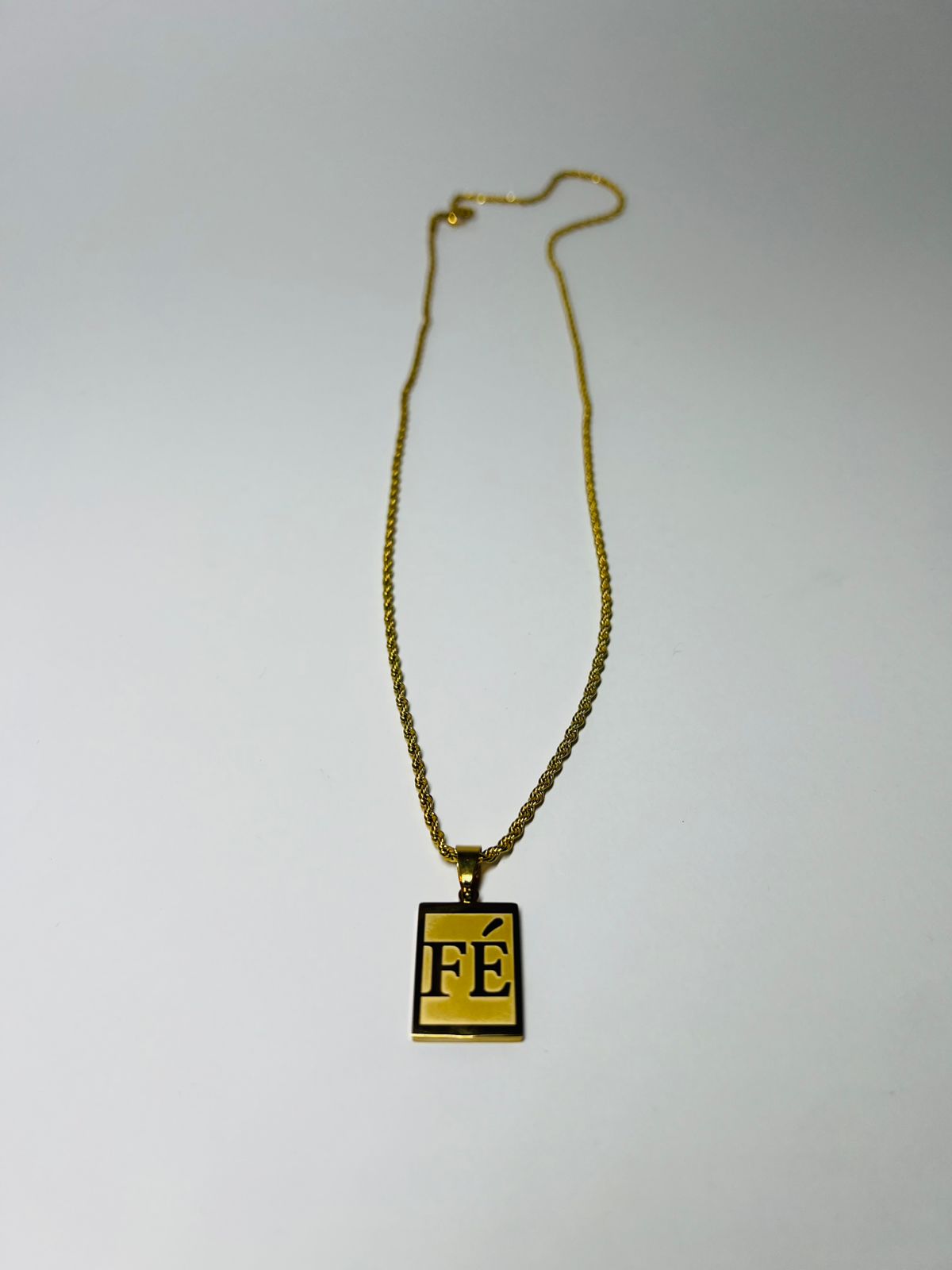 Corrente Cordão Baiano   - Banhada ouro 18k - Fé