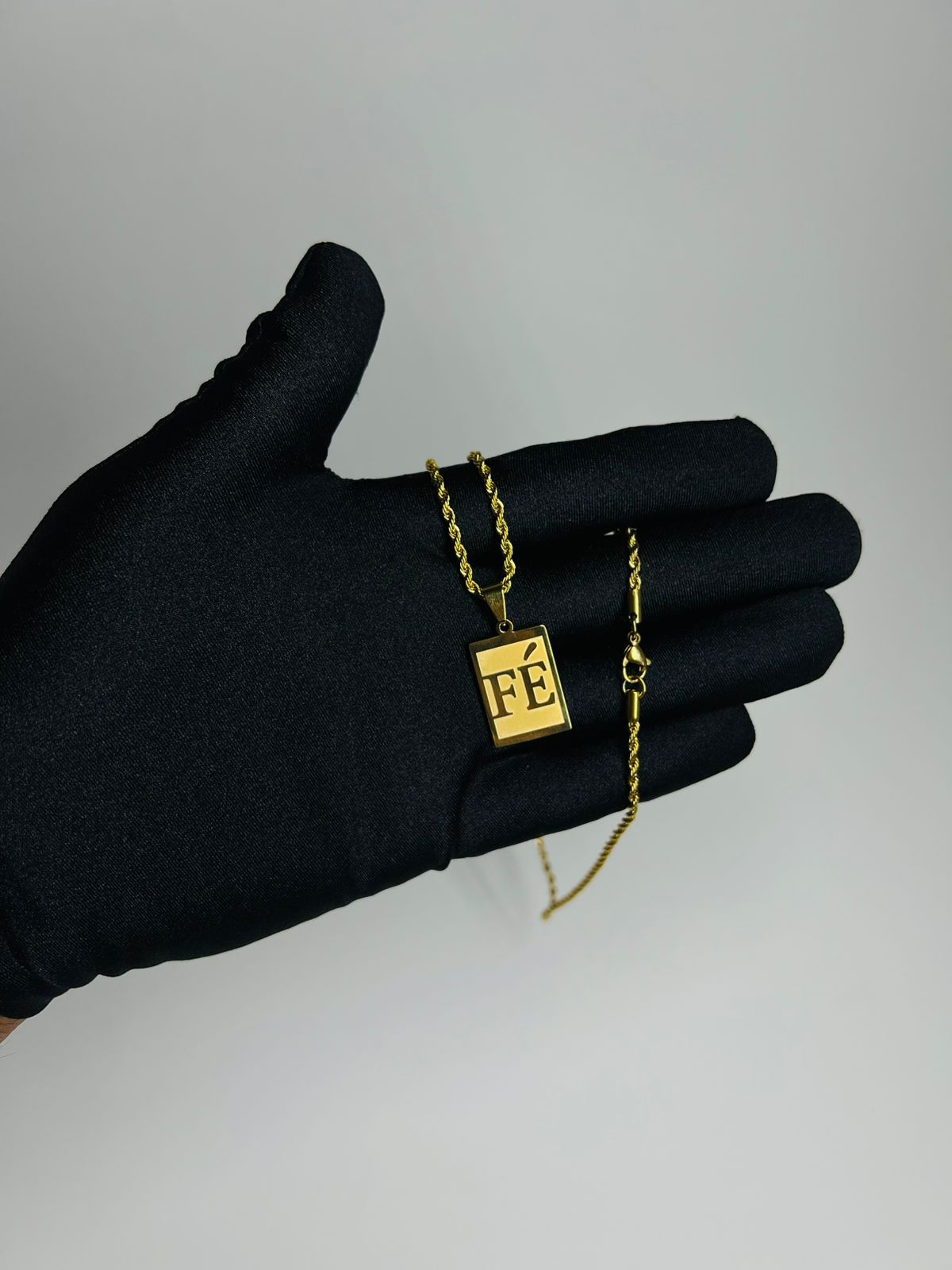 Corrente Cordão Baiano   - Banhada ouro 18k - Fé
