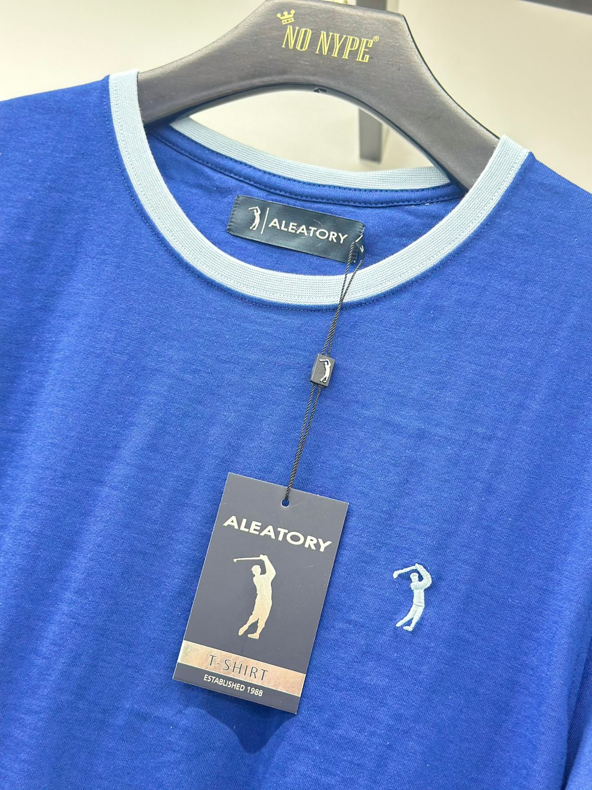 Camiseta Listrada Aleatory Campbell  - Azul Royal