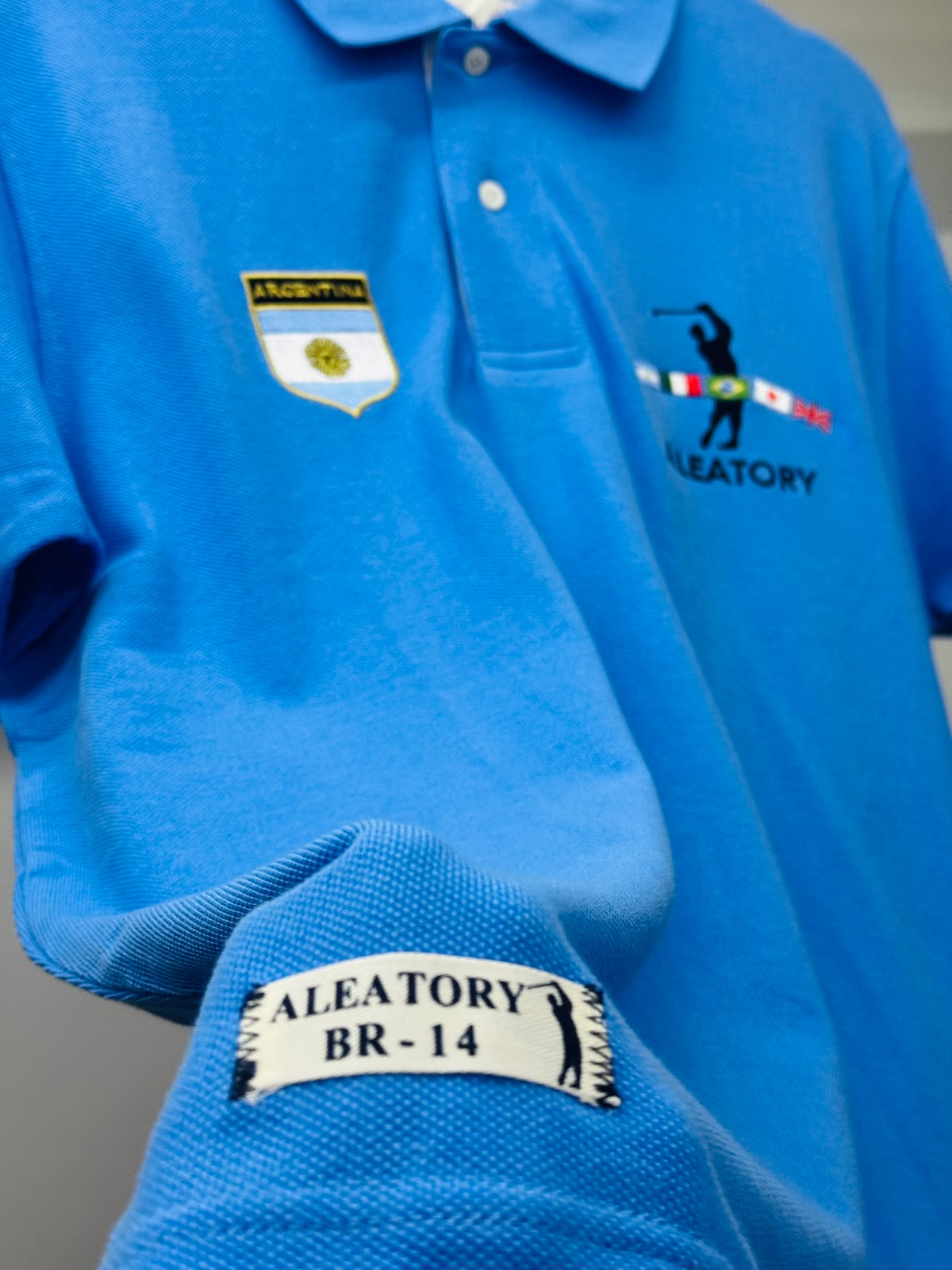 Camiseta Polo Aleatory - Azul