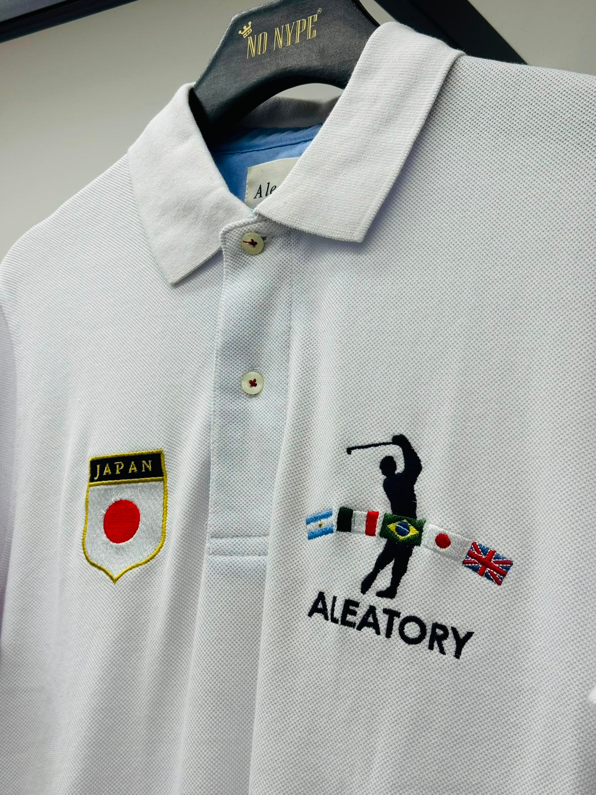 Camiseta Polo Aleatory - Branca