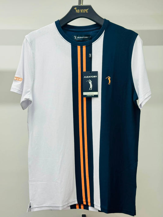 Camiseta Aleatory Listrada Diona - Branco