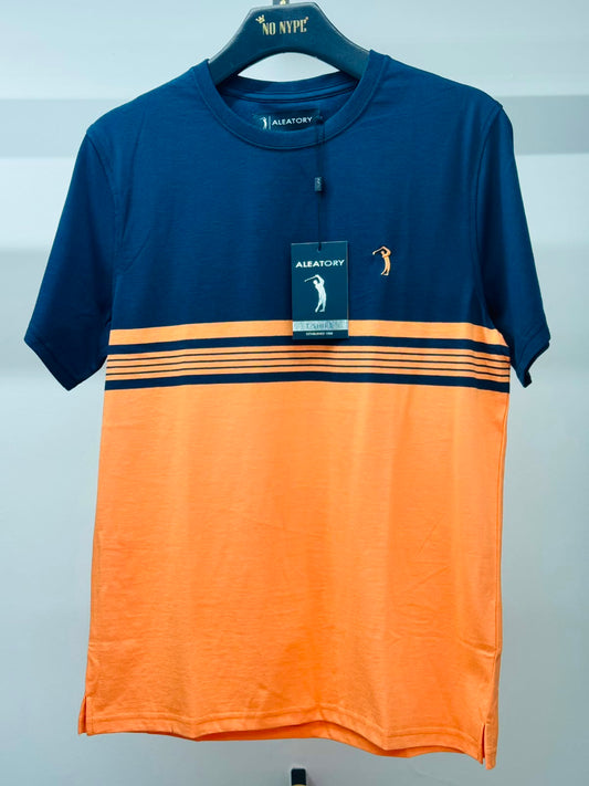 Camiseta Aleatory Listrada Stadler - Laranja
