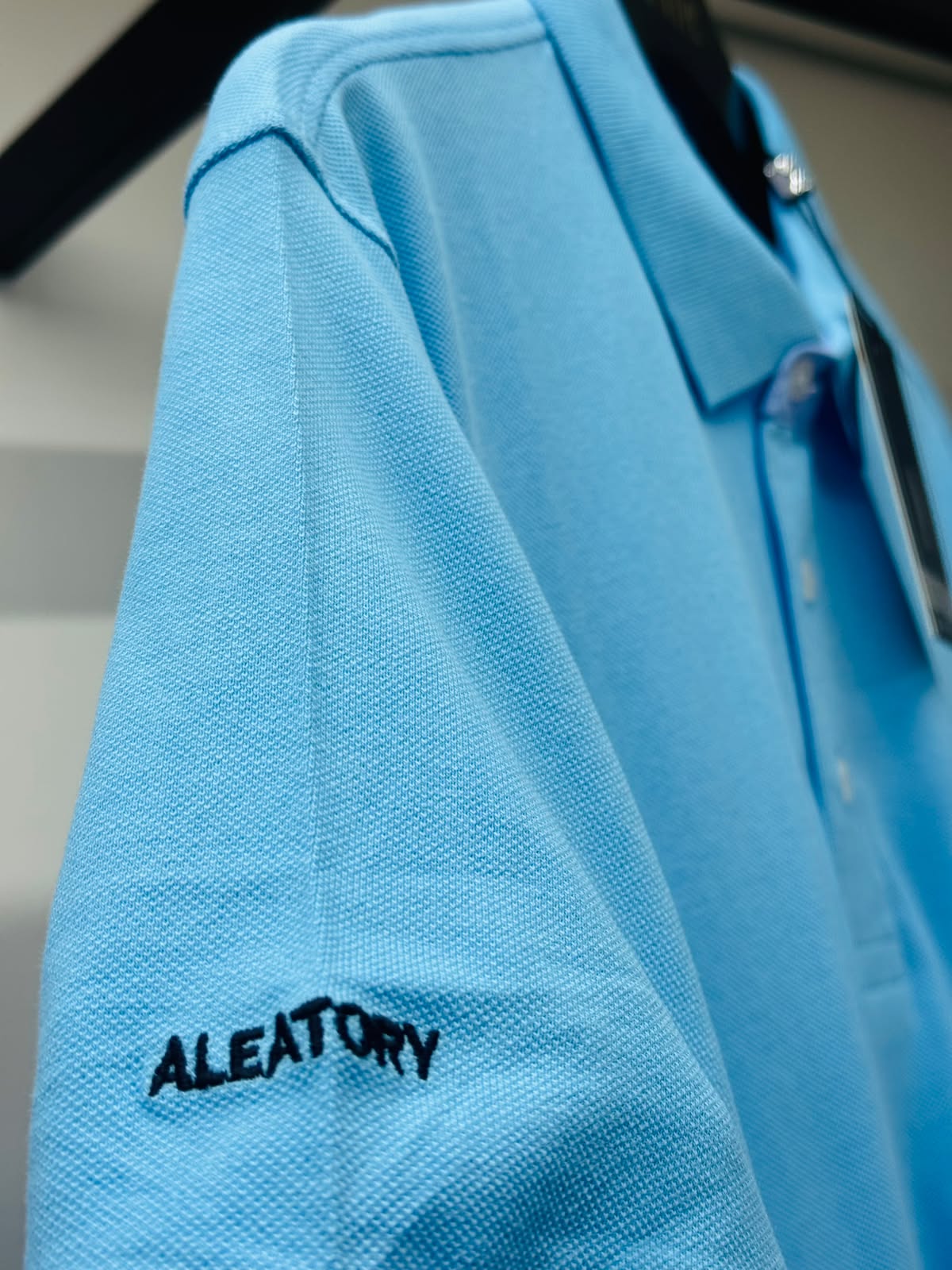Camisa Polo Aleatory Lisa - Azul