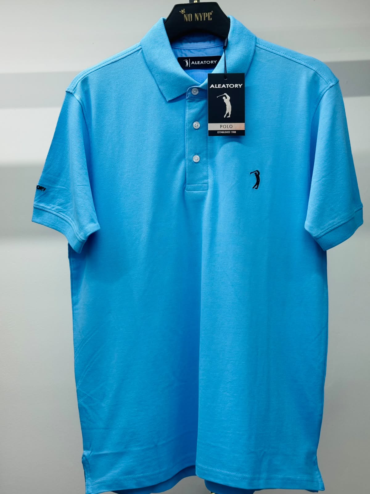 Camisa Polo Aleatory Lisa - Azul
