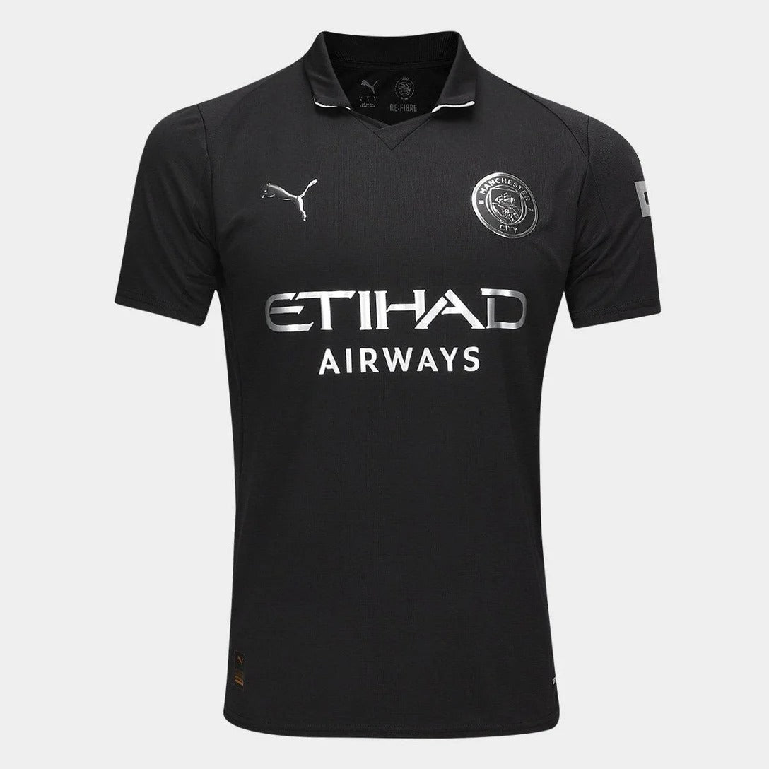 Camisa Manchester City 25/26 - Modelo Torcedor - Preto