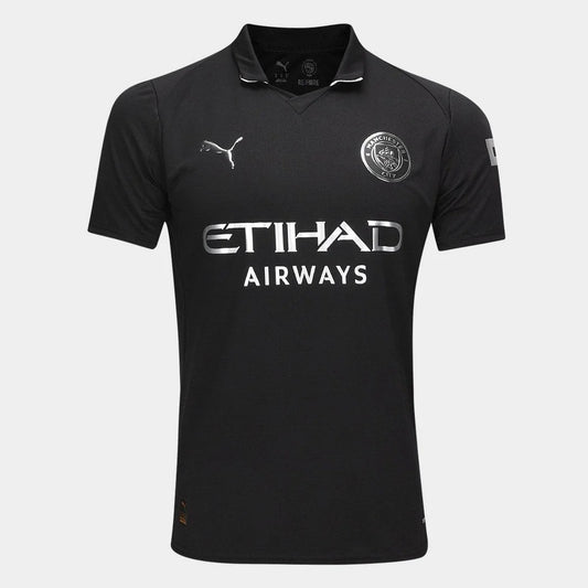 Camisa Manchester City 25/26 - Modelo Torcedor - Preto