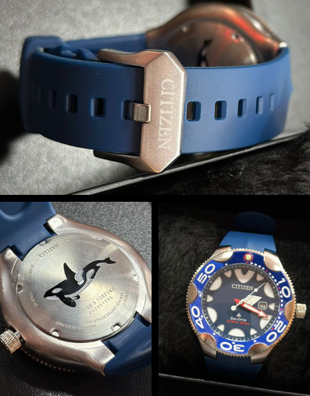 Relógio Citizen Promaster Diver Eco-Drive Orca - Azul