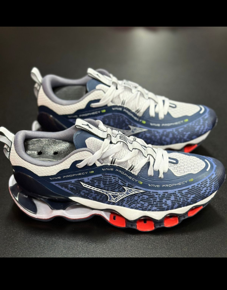 Tênis Mizuno Wave Prophecy 13 - Azul/Vermelho