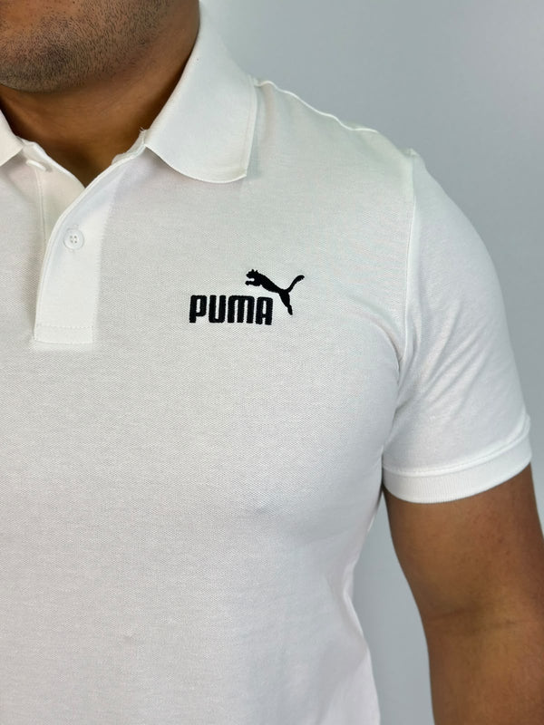 Polo PUMA Logo - Branca