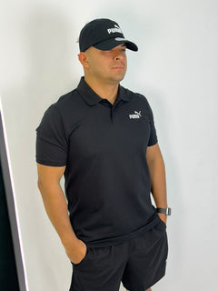 Polo PUMA Logo - Preta