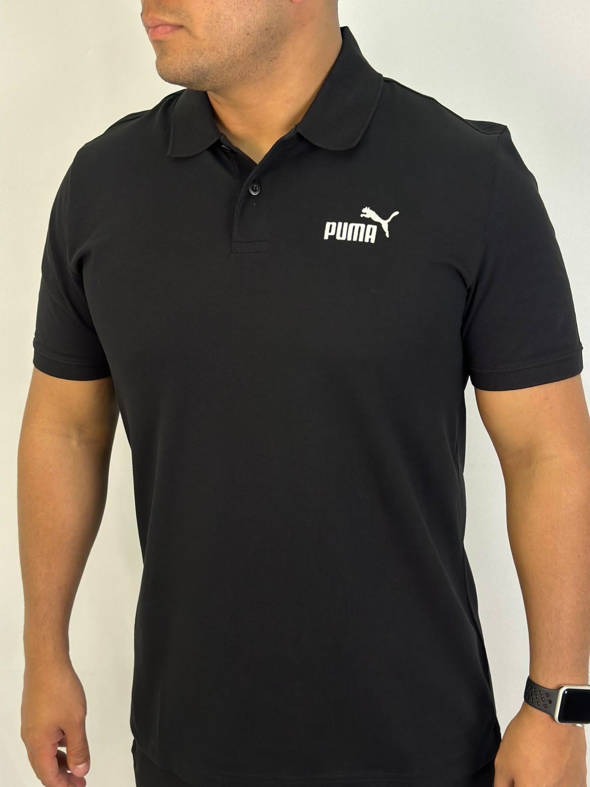 Polo PUMA Logo - Preta
