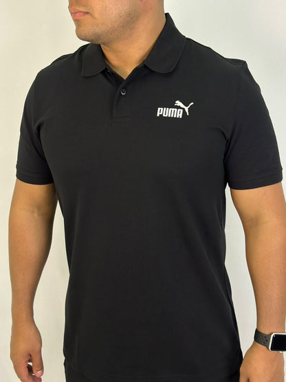 Polo PUMA Logo - Preta