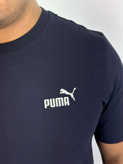 Camiseta PUMA Logo - Azul Marinho
