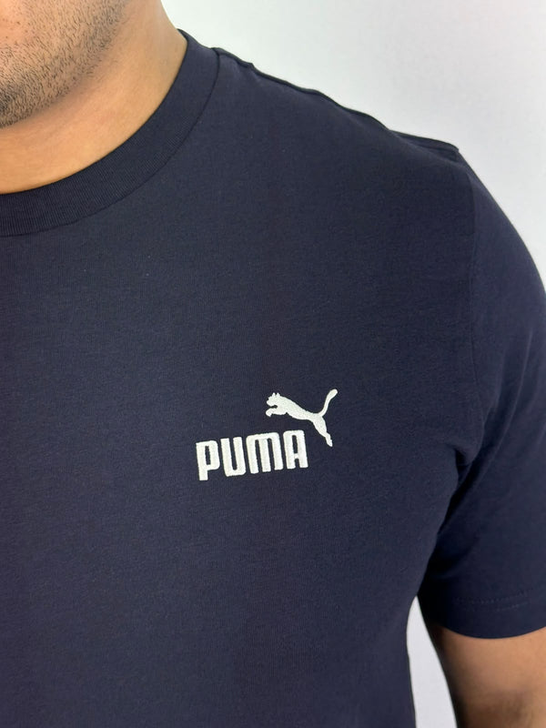 Camiseta PUMA Logo - Azul Marinho