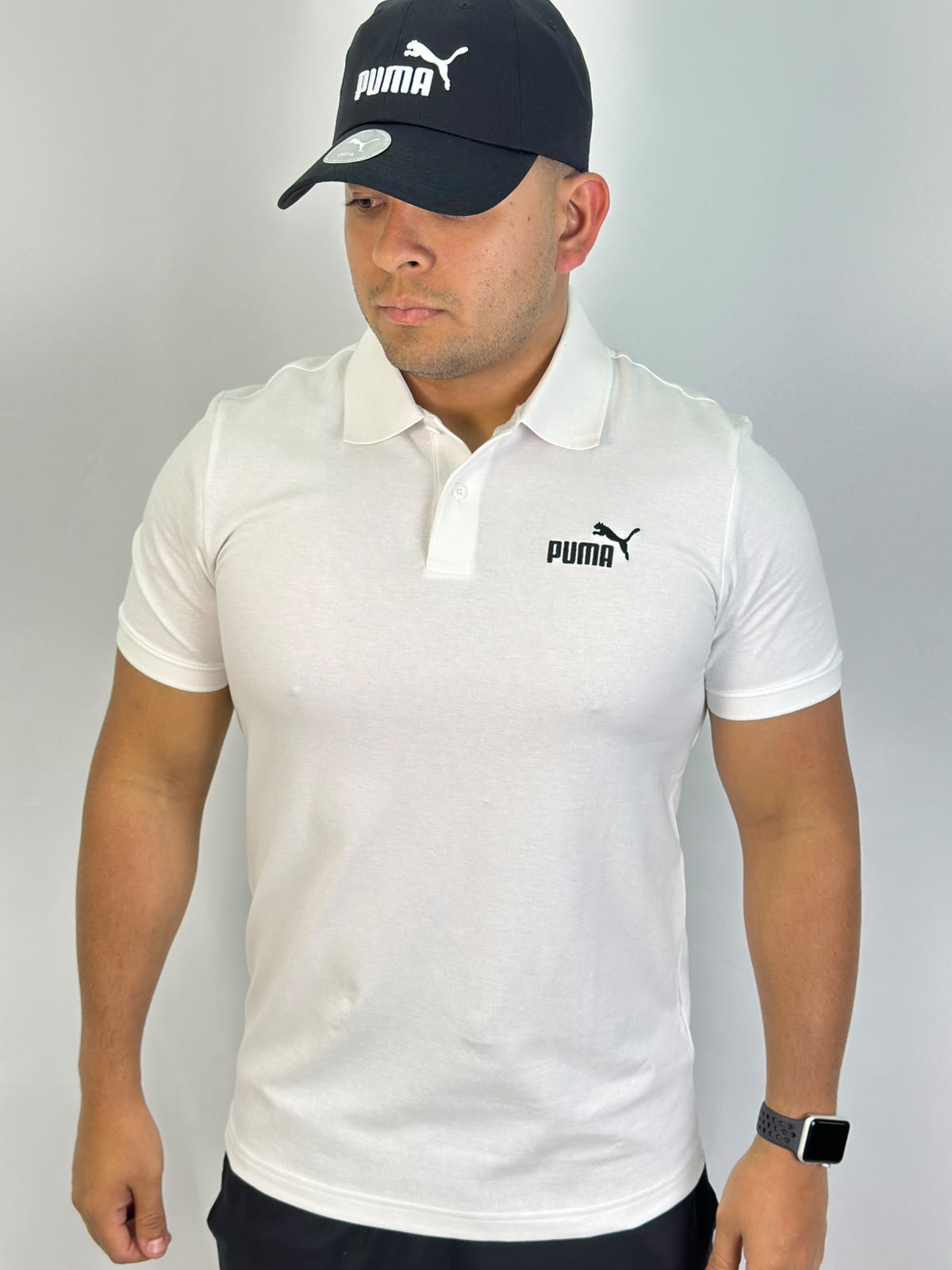 Polo PUMA Logo - Branca