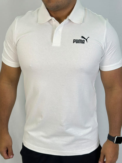 Polo PUMA Logo - Branca