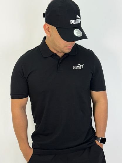 Polo PUMA Logo - Preta