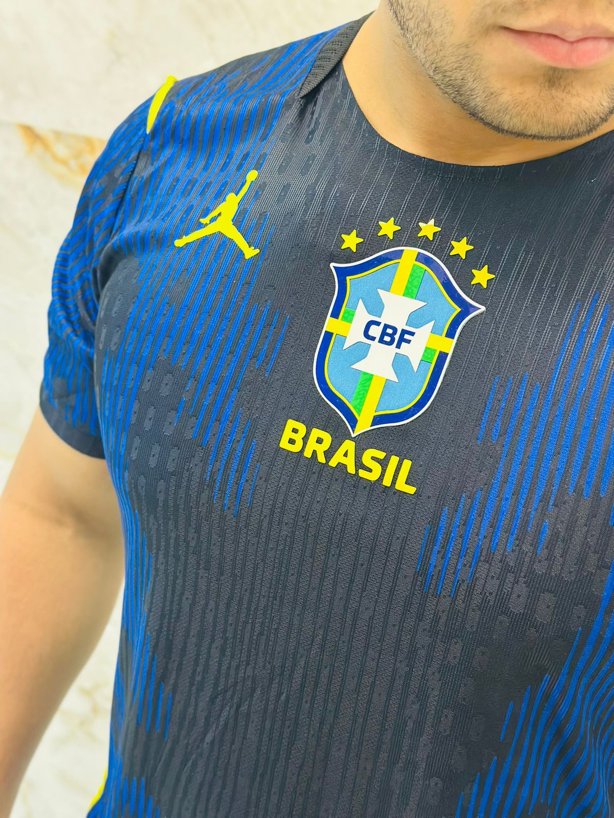 Camisa Seleção Brasileira - Copa do Mundo 2026  - Modelo Jogador - Azul